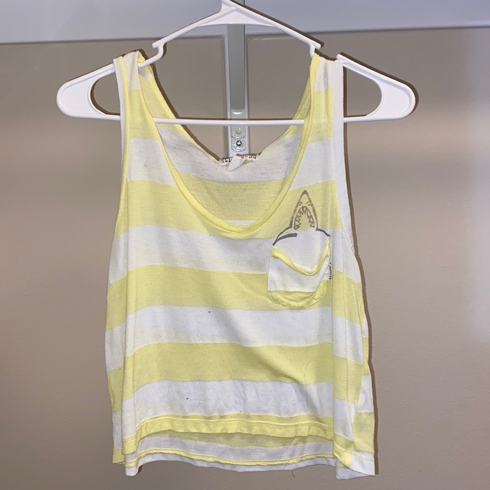 Stripped Billabong Cropped Tank
